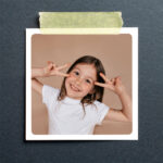 Instafoto väike valge raam ümarate nurkadega