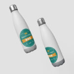 Tekstiga termos joogipudel