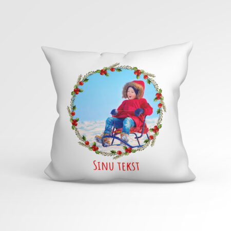 Pildi ja tekstiga padi jõuludeks