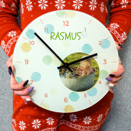 Oma pildiga klaasist kell