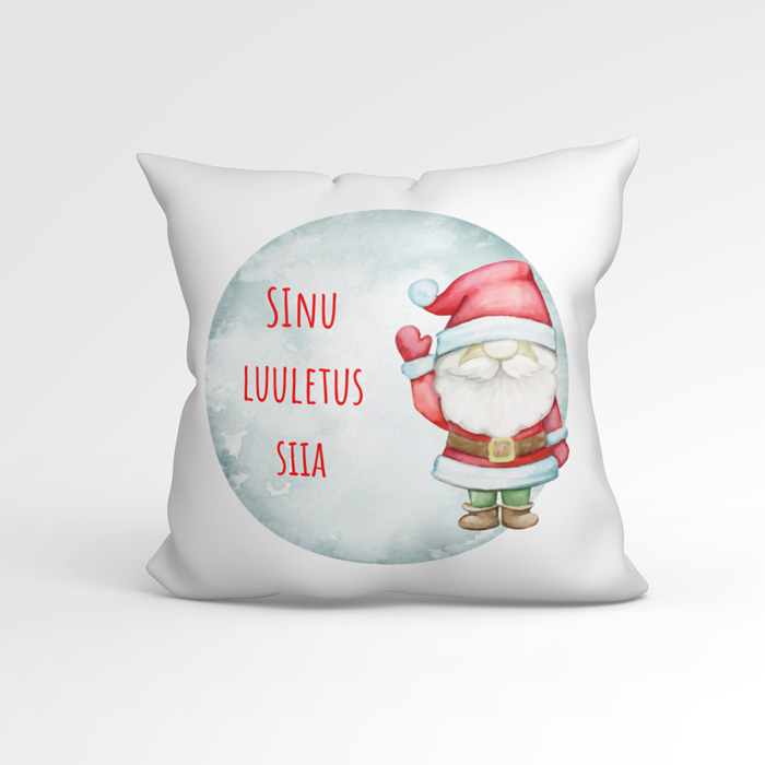 Oma pildiga jõuluteemaline padi Tekstiga padi jõuludeks