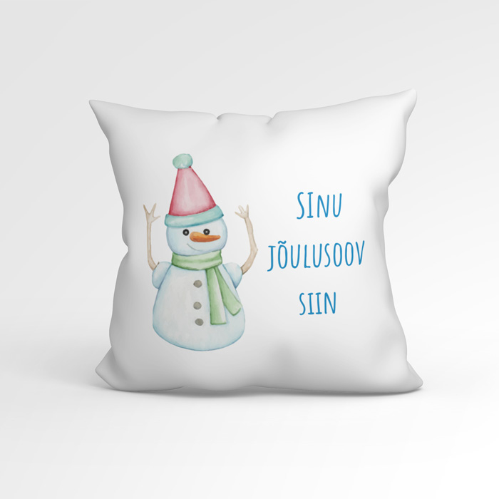 Oma pildiga jõuluteemaline padi Tekstiga padi jõuludeks