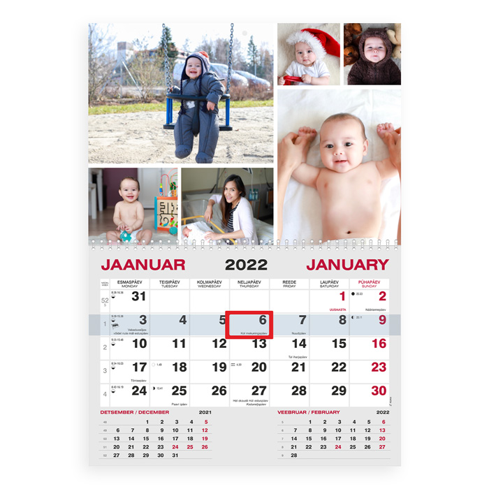 Monokalender oma pildiga