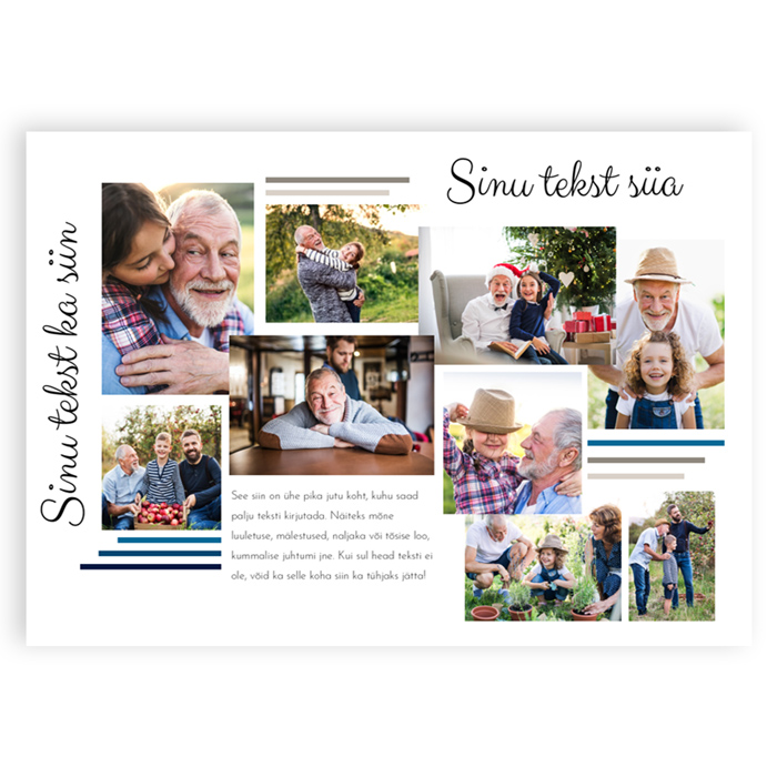 Trio kalender oma pildiga