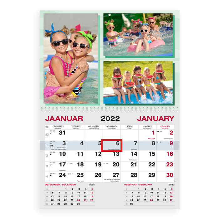 Monokalender oma pildiga