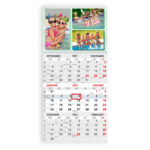 Trio kalender oma pildiga