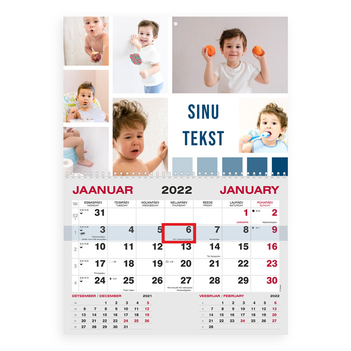 Monokalender oma pildiga