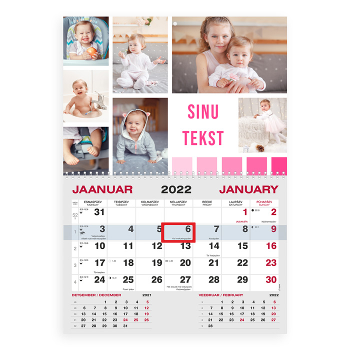 Monokalender oma pildiga