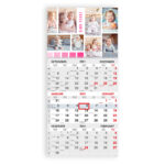 Trio kalender oma pildiga
