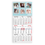 Trio kalender oma pildiga