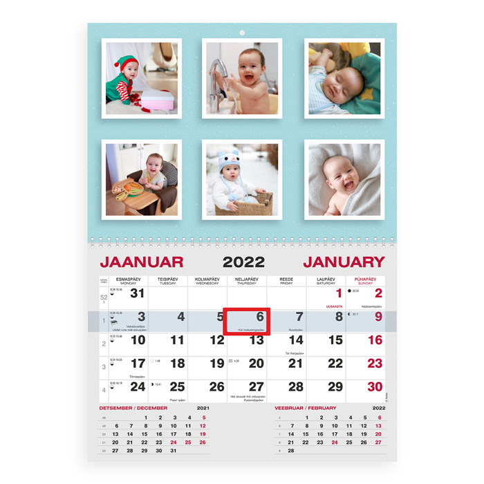 Monokalender oma pildiga