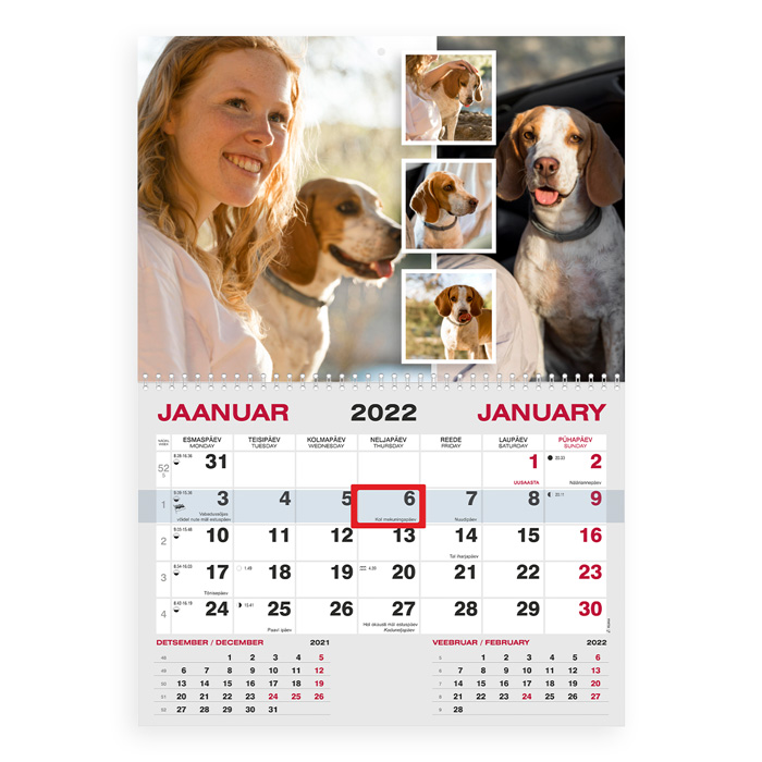 Monokalender oma pildiga