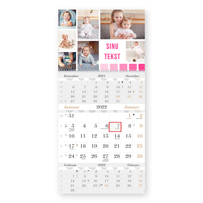 Trio LUX kalender oma pildiga