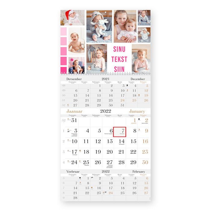 Trio LUX kalender oma pildiga