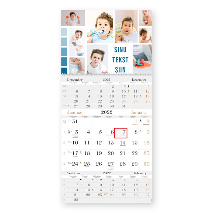 Trio LUX kalender oma pildiga