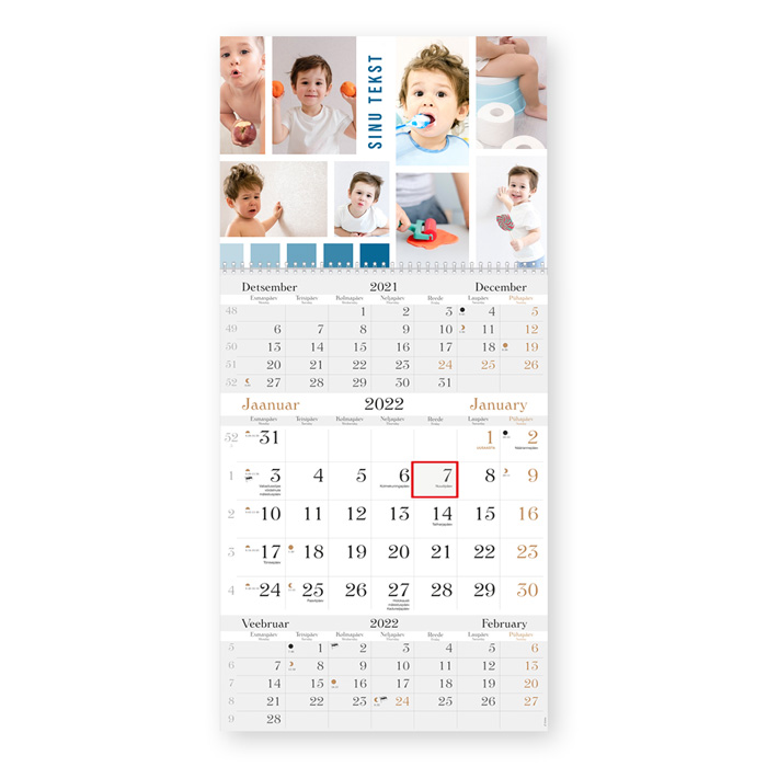 Trio LUX kalender oma pildiga