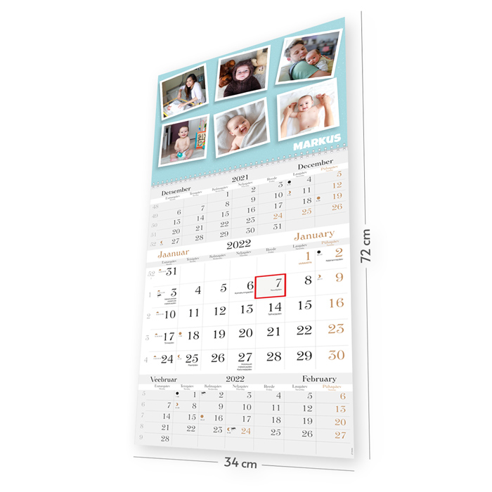 Trio LUX kalender oma pildiga