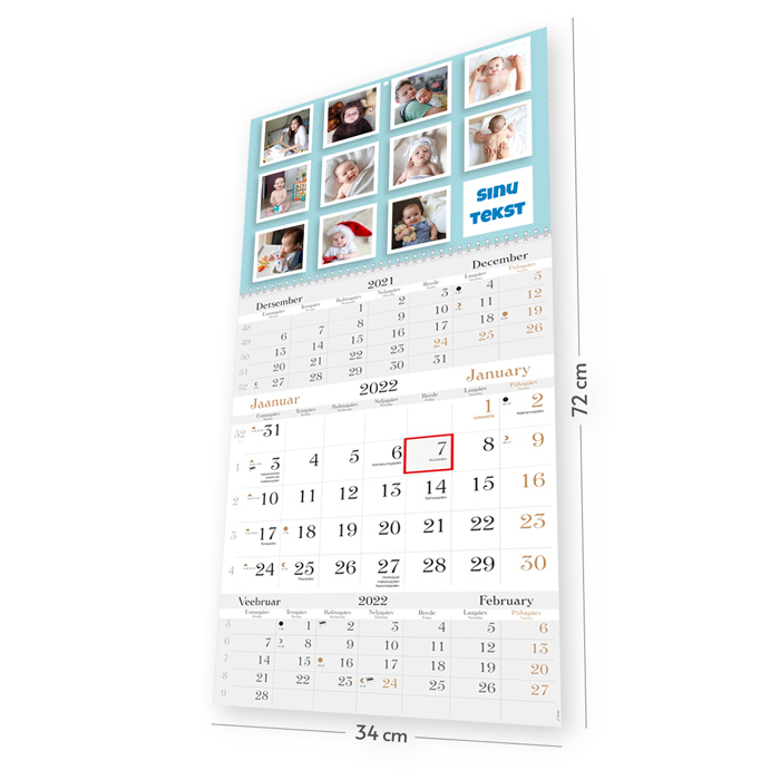 Trio LUX kalender oma pildiga