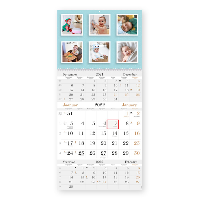 Trio LUX kalender oma pildiga