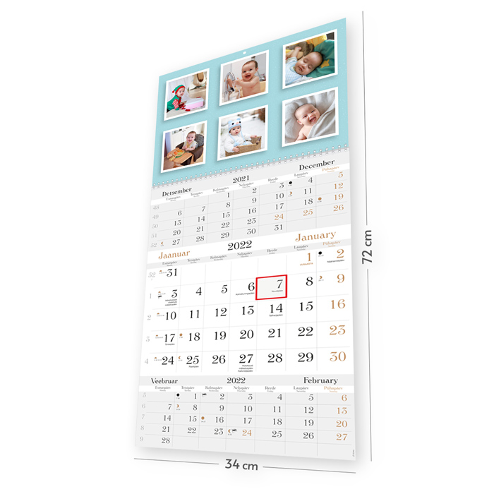 Trio LUX kalender oma pildiga