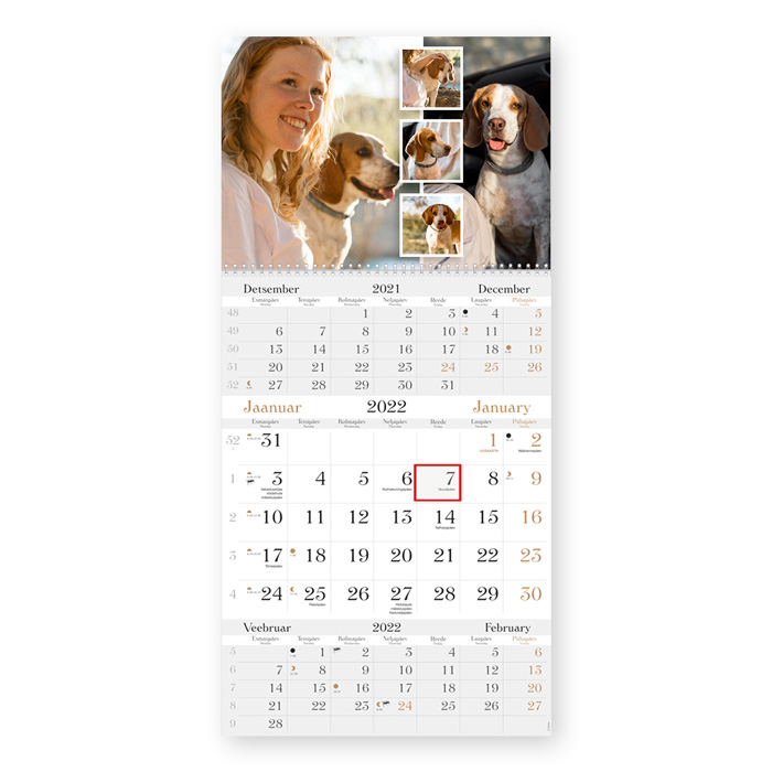 Trio LUX kalender oma pildiga