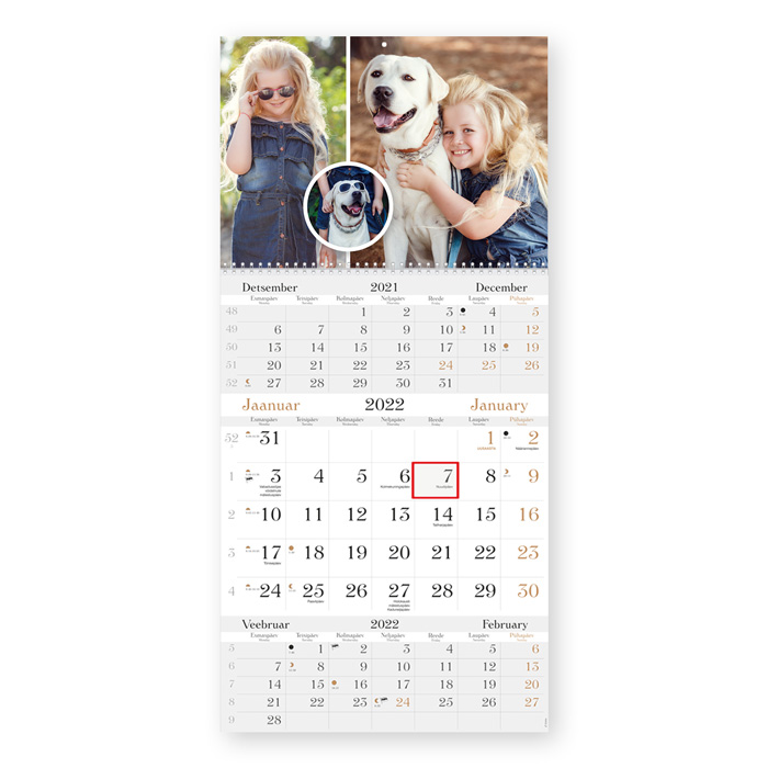 Trio LUX kalender oma pildiga