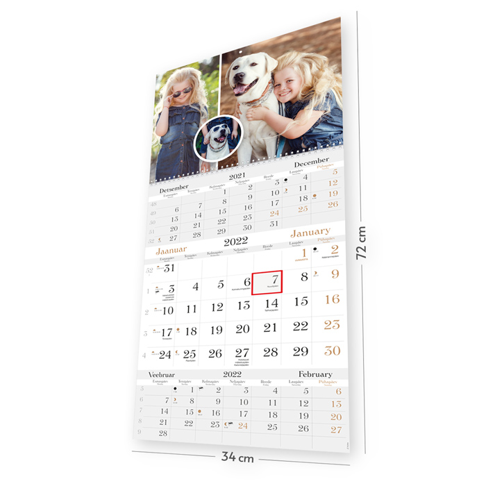Trio LUX kalender oma pildiga