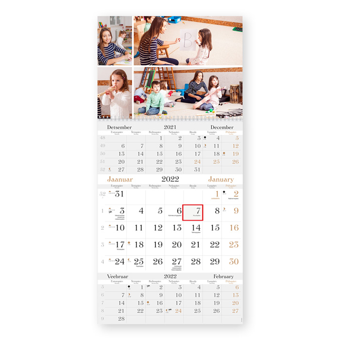 Trio LUX kalender oma pildiga