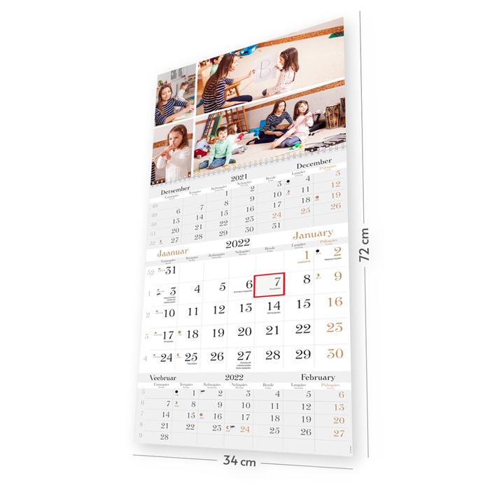 Trio LUX kalender oma pildiga